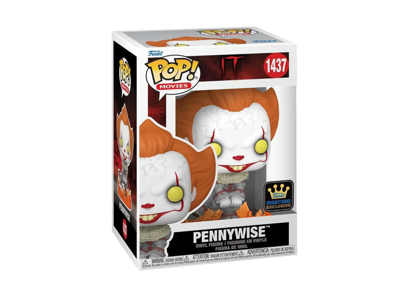 Фигурка Фанко (Примята Коробка) Пеннивайс №1437 IT Pennywise Dancing On Fire Funko B73942