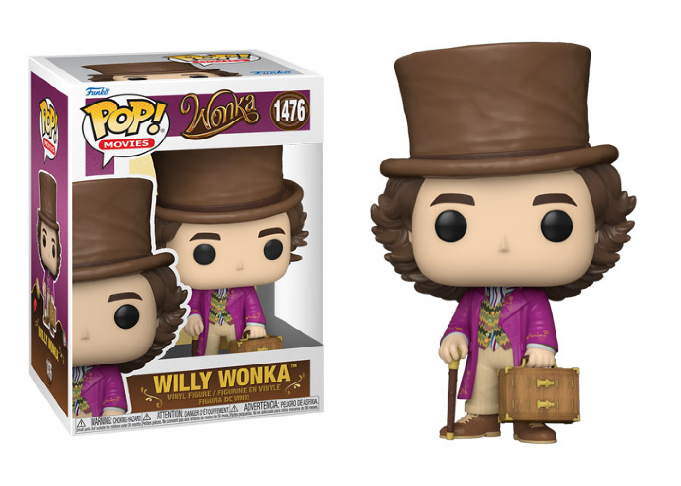 Фігурка Фанко Вонка Віллі Вонка №1476 Wonka Willy Wonka Funko Pop 68087