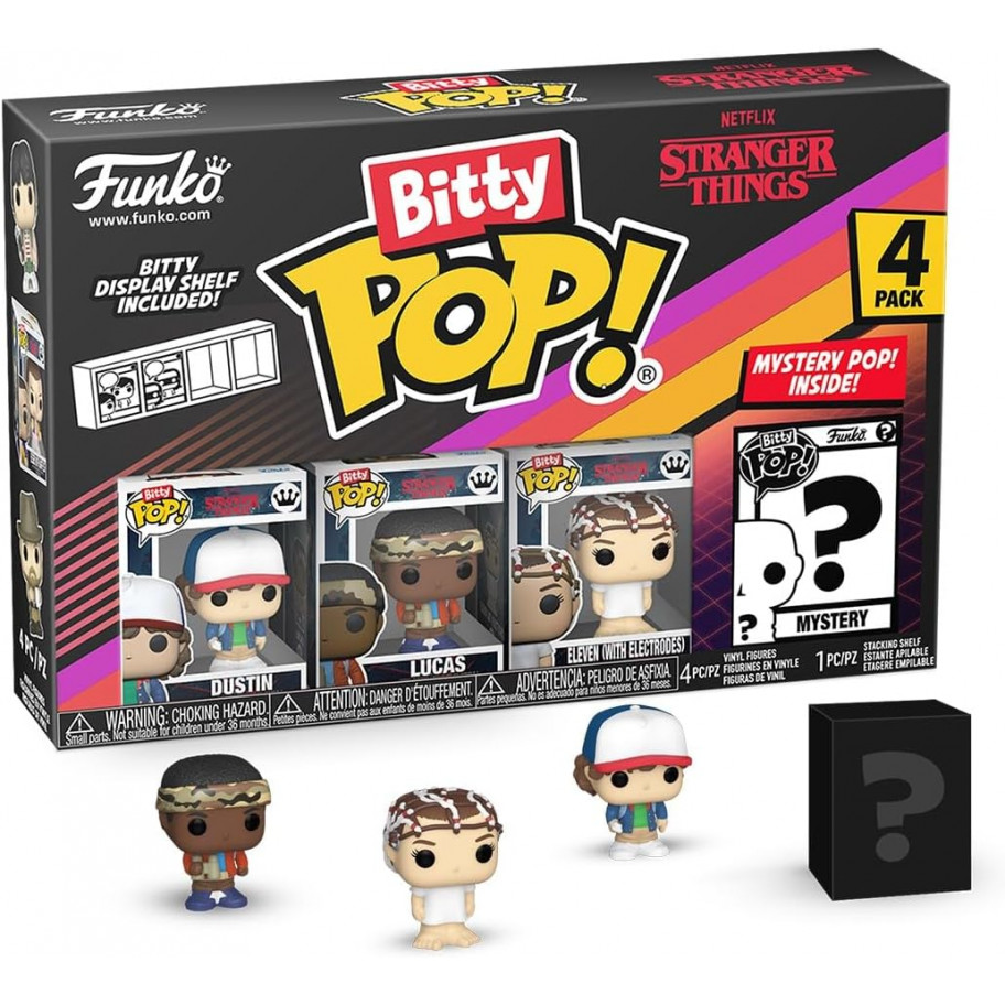 Фанко Бітті Дивні Дива Дастін Лукас Одинадцять Stranger Things Dustin Lucas Eleven Bitty Pop Funko 83662