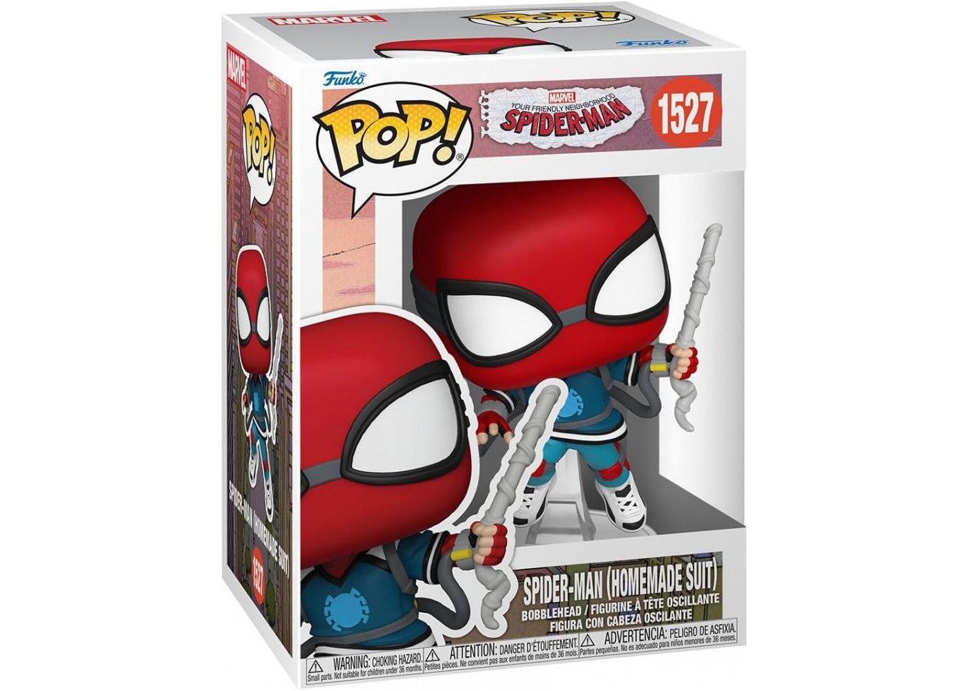 Фигурка Фанко Человек-Паук №1527 Marvel Friendly Neighborhood Spider-Man Homemade Suit Funko 75871
