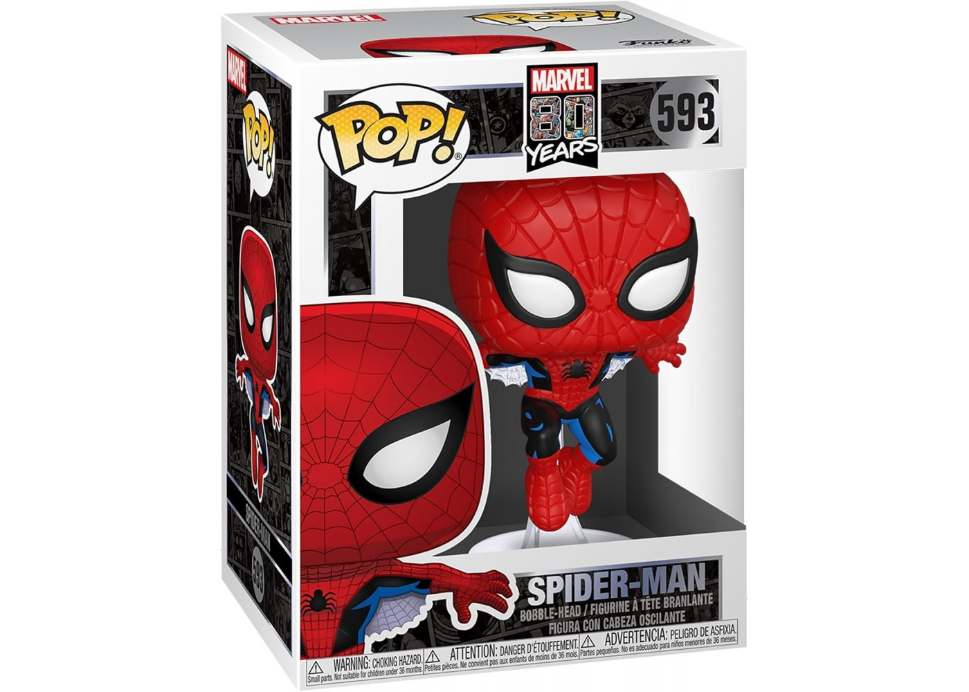 Фигурка Фанко Человек-Паук №593 Marvel 80th First Appearance Spider-Man Funko 46952