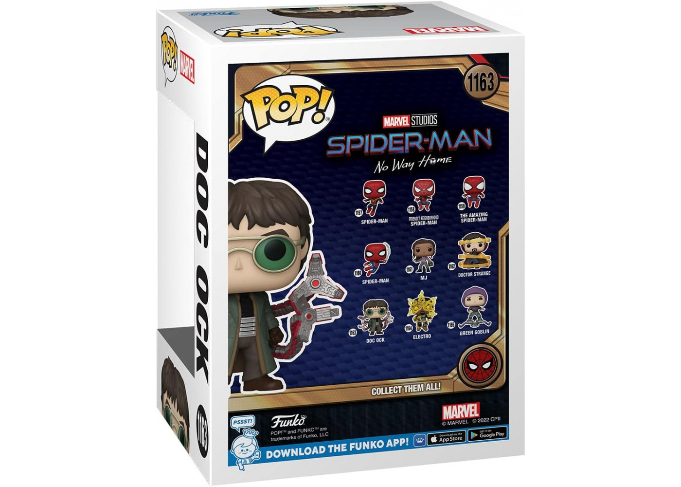 Фигурка Фанко Человек Паук Доктор Осьминог №1163 Marvel Spider-Man Doc Ock No Way Home Funko 67602