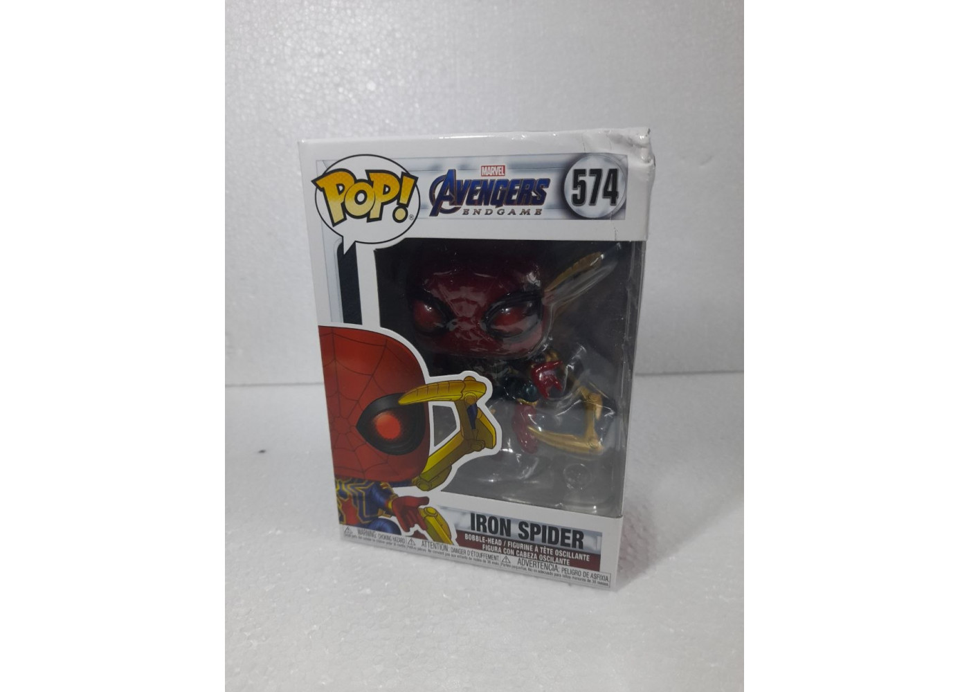 Фігурка Фанко Залізна Людина Павук (Уцінка) №574 Marvel Iron Spider Funko Pop B45138