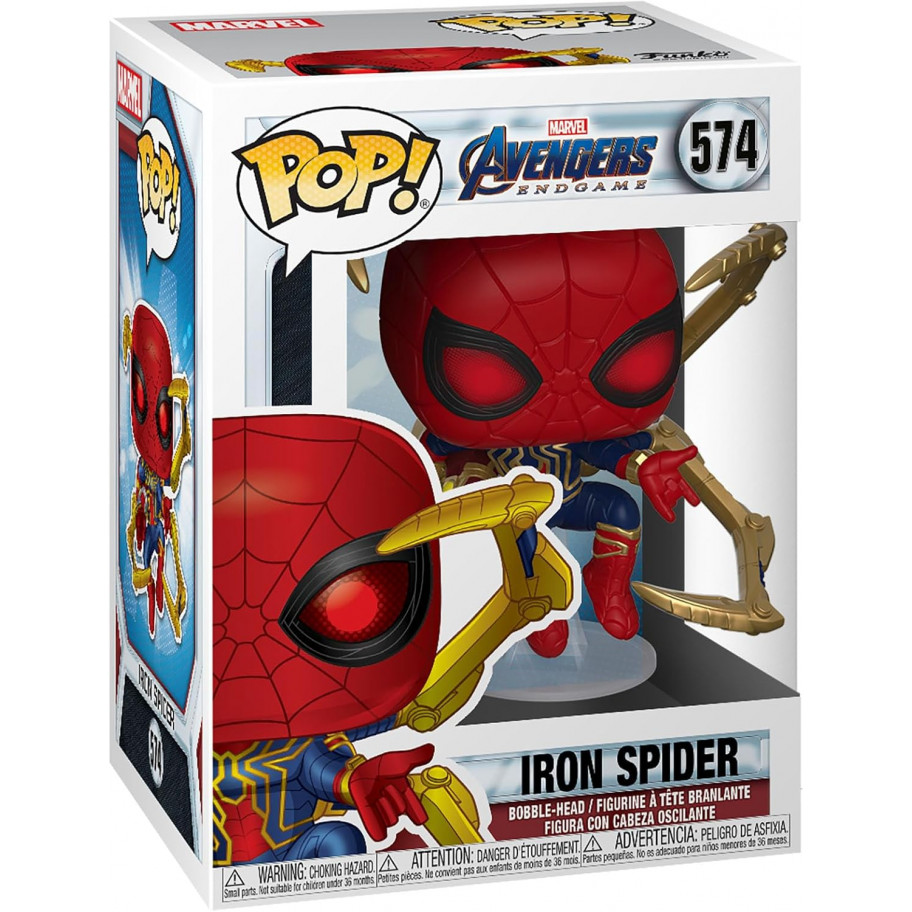 Фігурка Фанко Залізна Людина Павук (Уцінка) №574 Marvel Iron Spider Funko Pop B45138