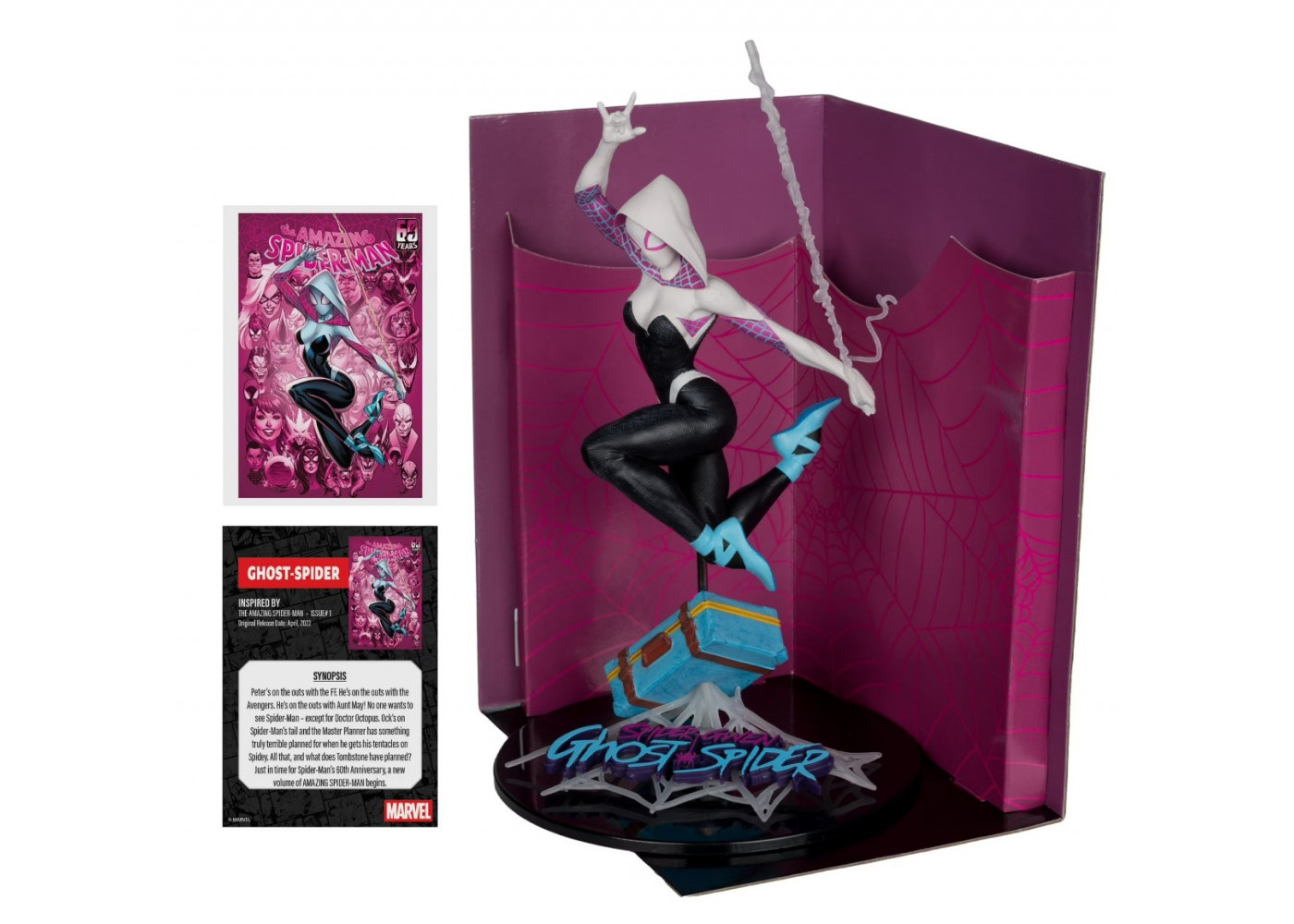 Фігурка Гвен Примарний Павук  1:10 Marvel Gwen Spider-Man Ghost-Spider McFarlane 14823
