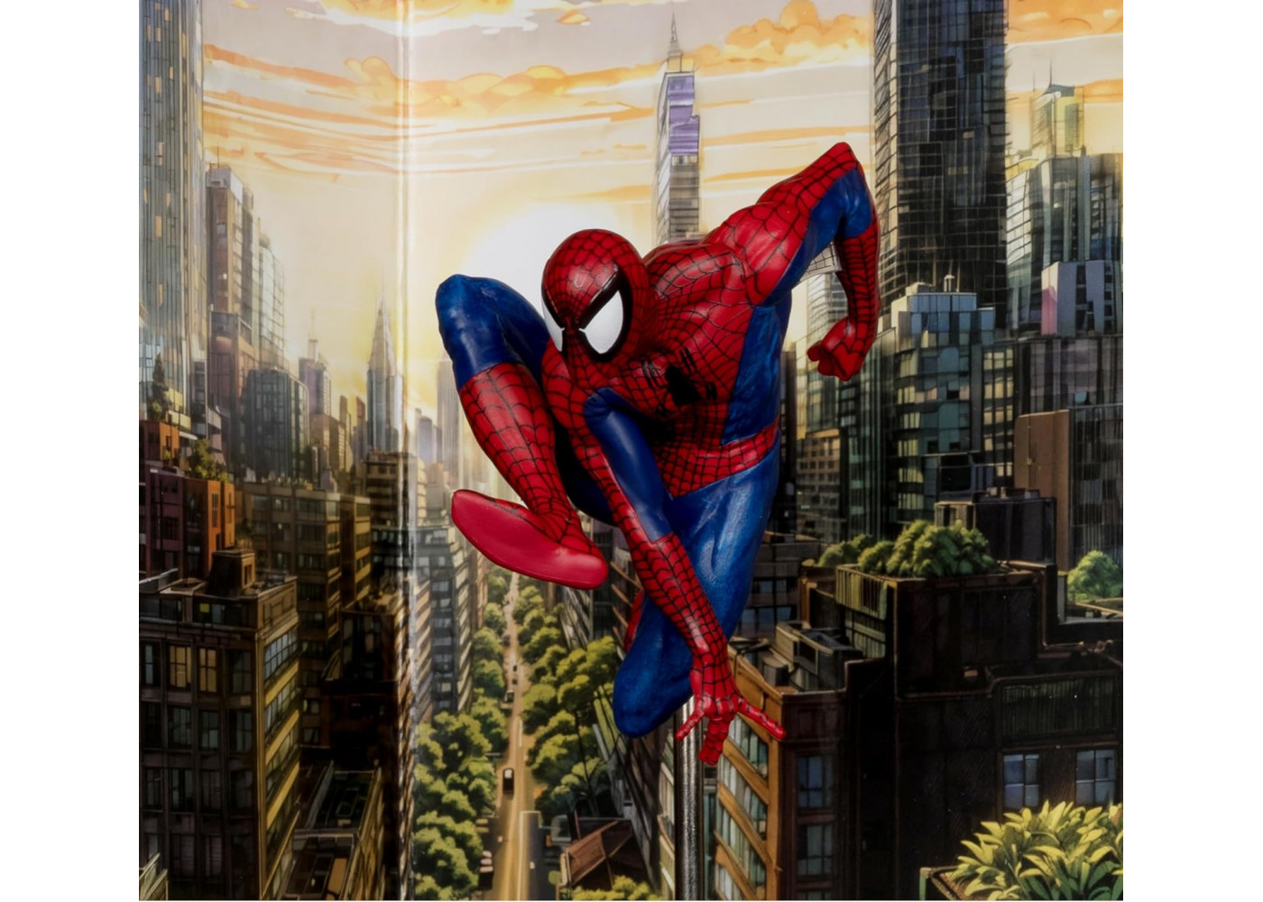 Фігурка Людина Павук зі Сценою та Коміксом 1:10 Marvel Spider-Man with Scene Comic McFarlane 14764