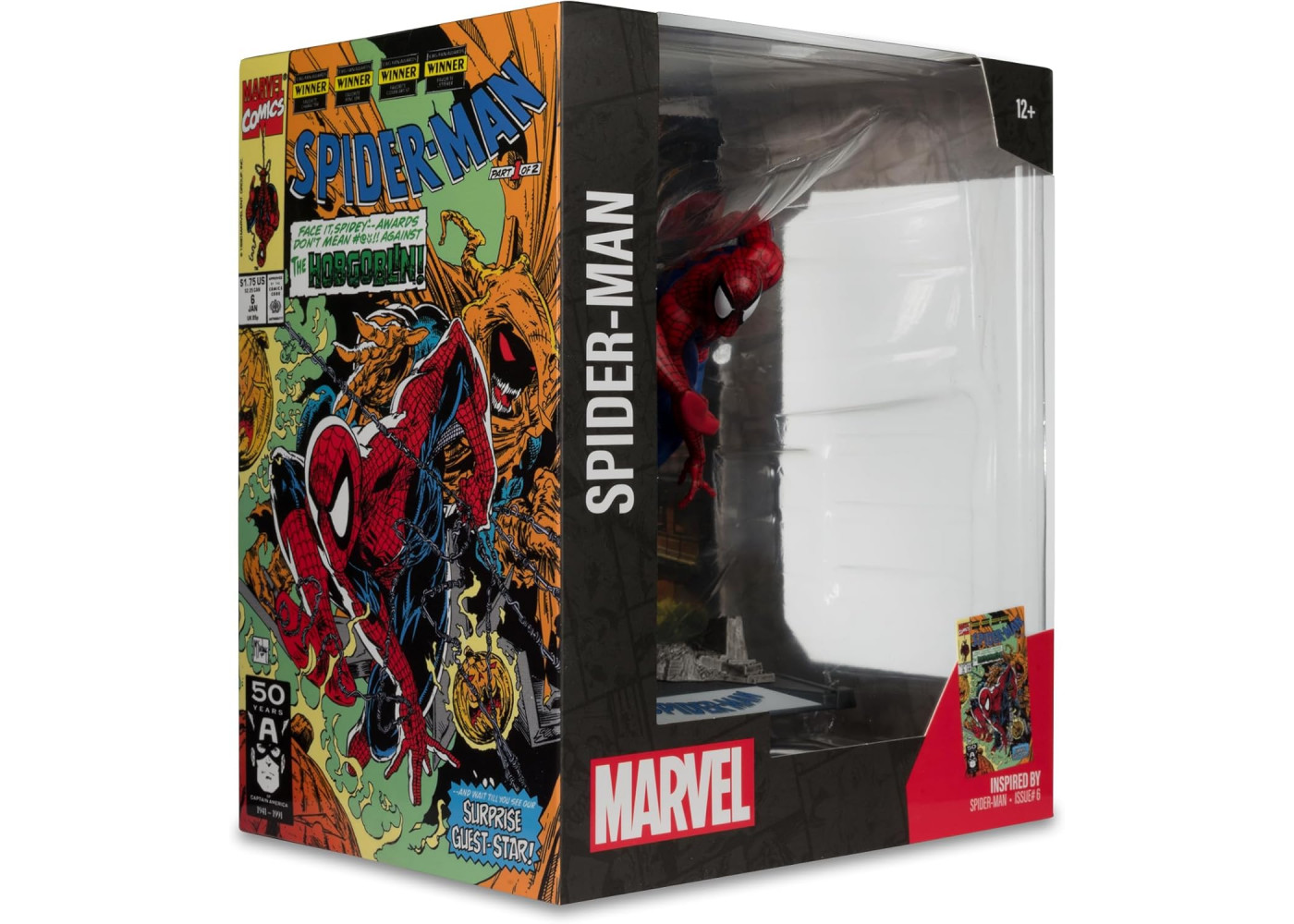 Фігурка Людина Павук зі Сценою та Коміксом 1:10 Marvel Spider-Man with Scene Comic McFarlane 14764