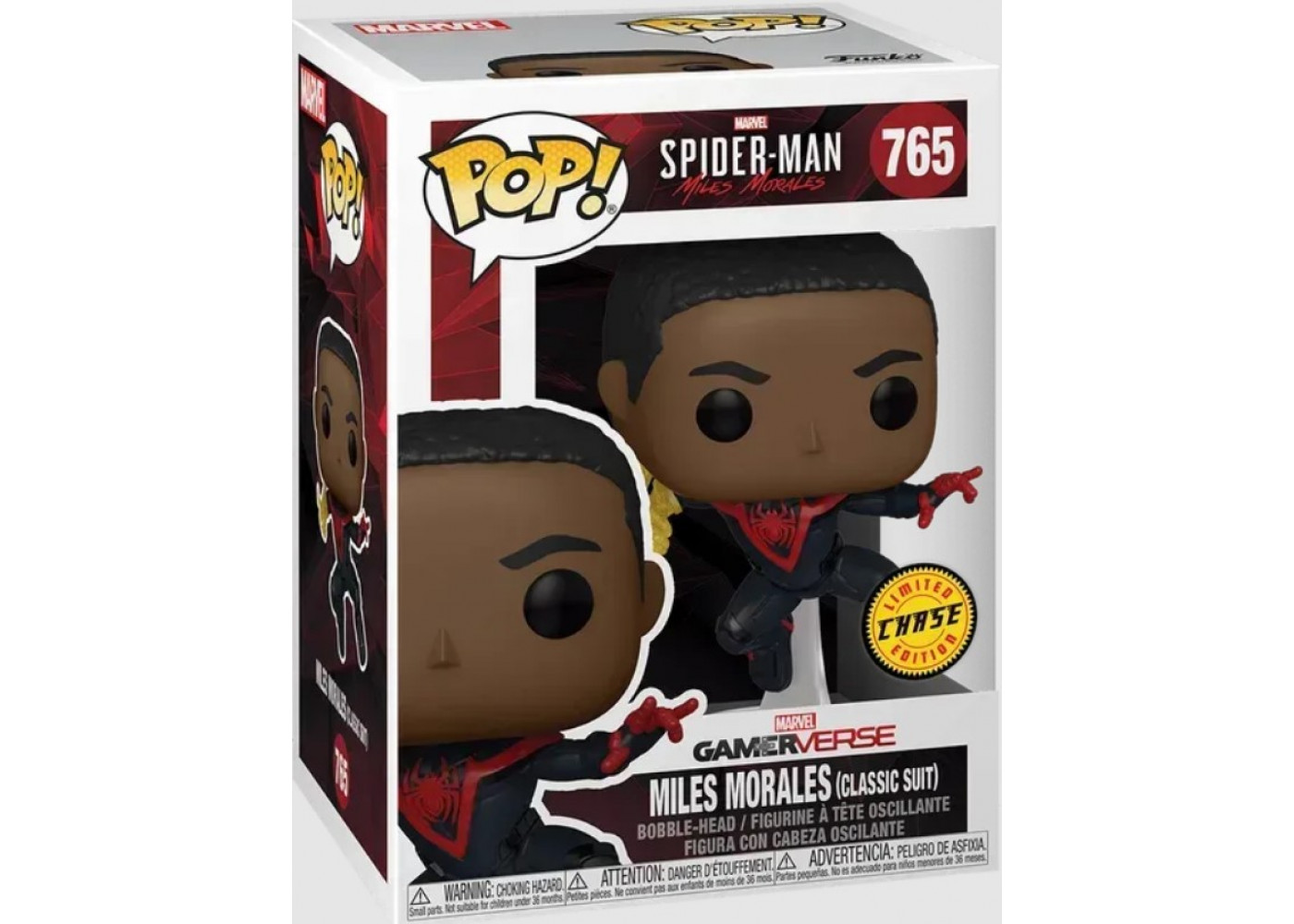 Фигурка Фанко Майлз Моралес Человек Паук №765 Marvel Spider-Man Miles Morales Gamerverse Chase Funko LE501501 