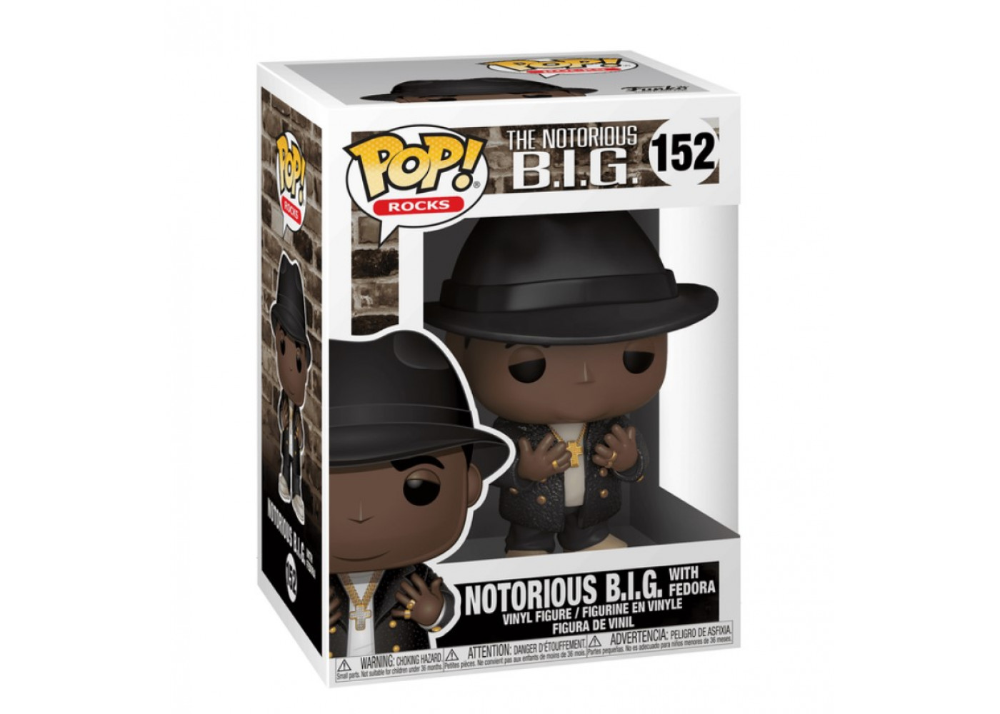 Фігурка Фанко Біггі Смолз Ноторіус Біг №152 Rocks Notorious B.I.G. with Fedora Funko 45430