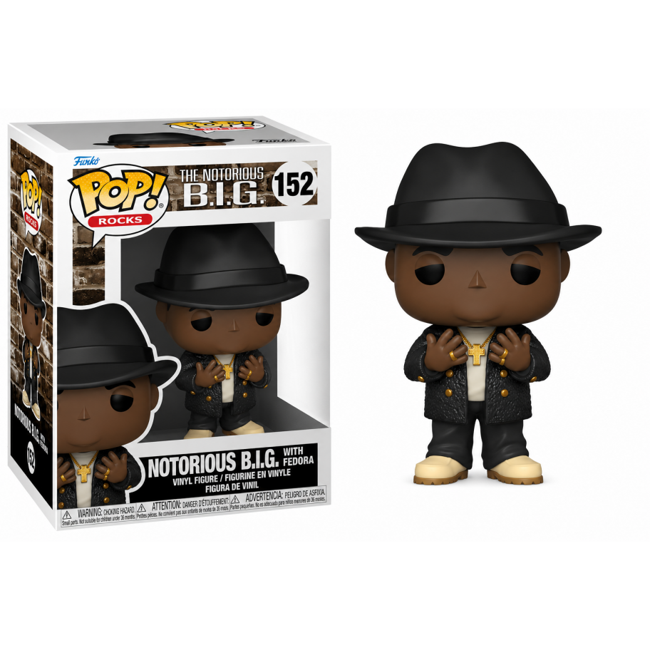 Фігурка Фанко Біггі Смолз Ноторіус Біг №152 Rocks Notorious B.I.G. with Fedora Funko 45430