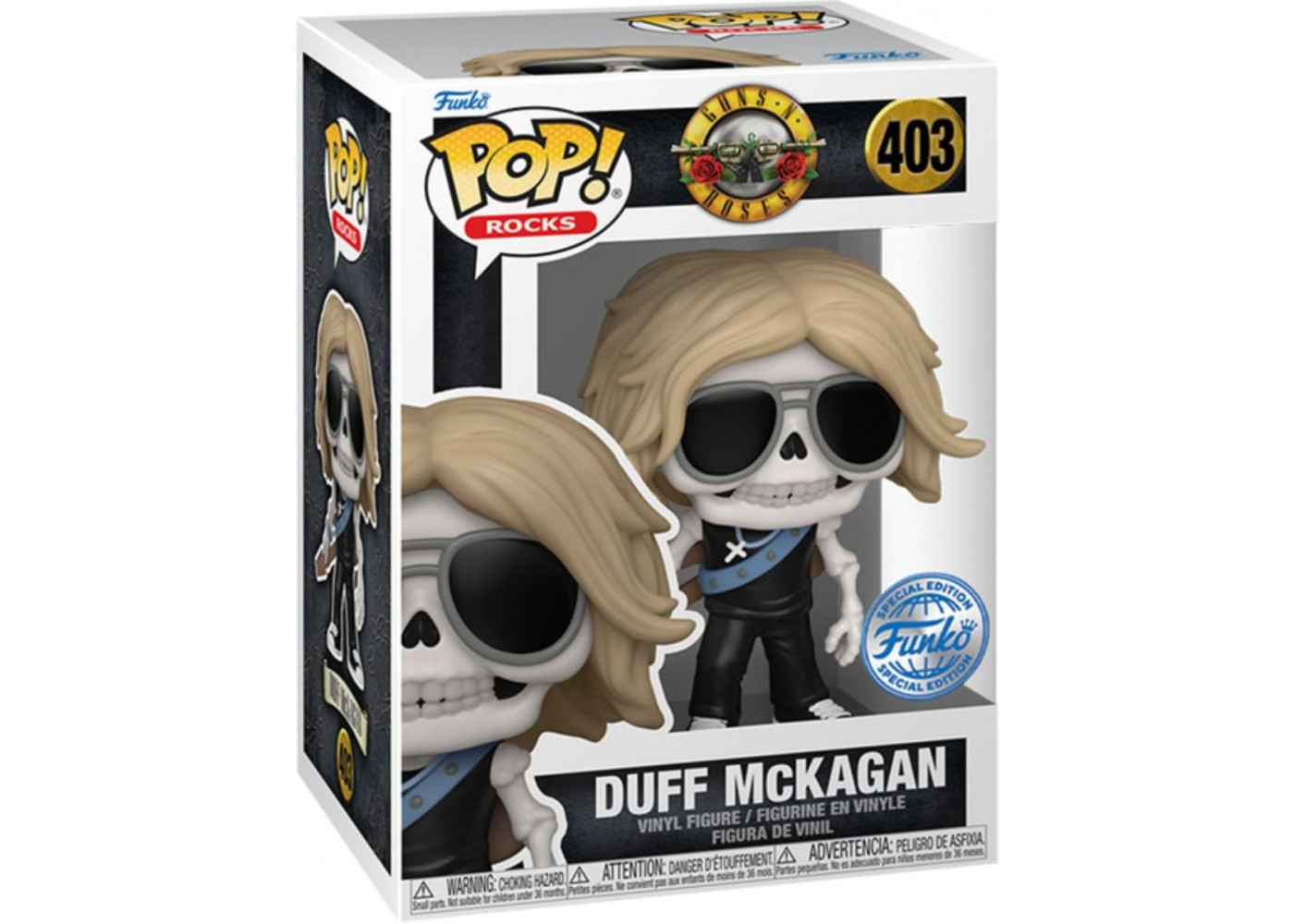 Фигурка Фанко Дафф МакКэган №403 Rocks Duff McKagan Skeleton Exclusive Funko 82476