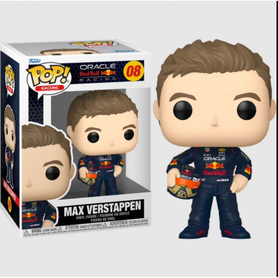 Фигурка Фанко Макс Ферстаппен в шлеме №08 Formula One Max Verstappen With Helmet Funko 80580
