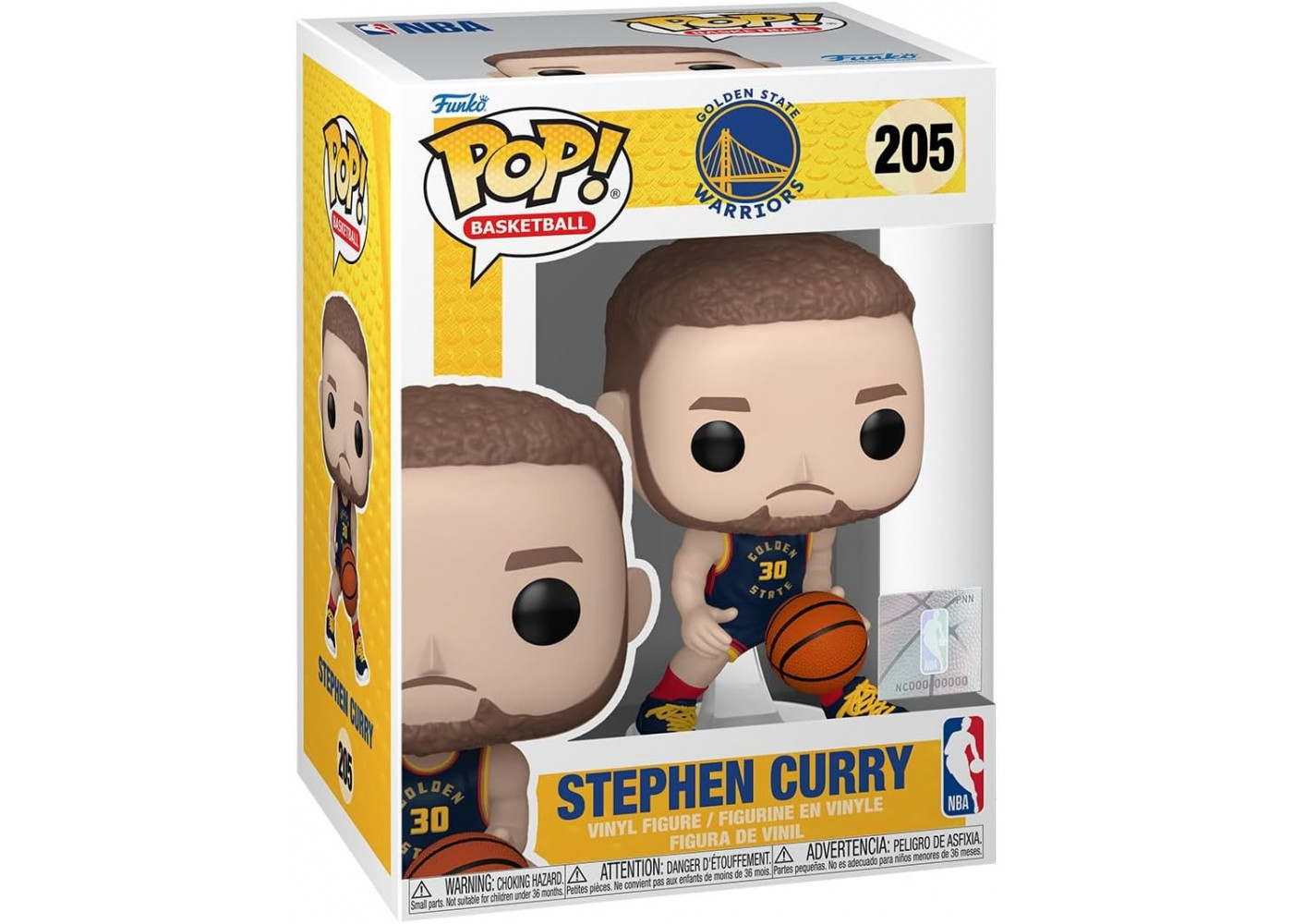 Фигурка Фанко НБА Стефен Карри №205 NBA Stephen Curry Golden State Warriors  Funko 83848