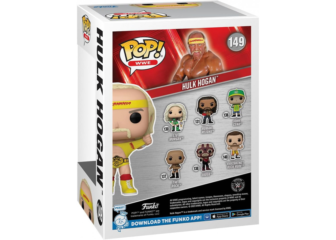 Фигурка Фанко Халк Хоган Рестлер №149 WWE Hulkamania Hulk Hogan Funko 75780