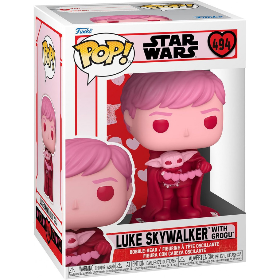 Фігурка Фанко Люк Скайуокер та Грог №494 Зоряні Війни Star Wars Luke Skywalker and Grogu Valentines Funko 6012