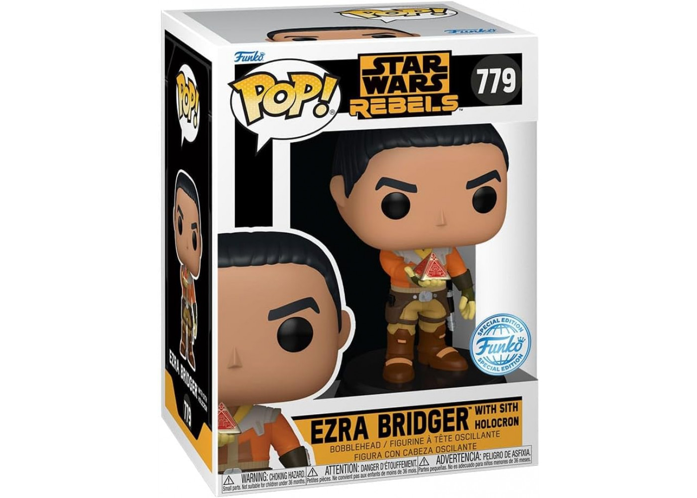 Фигурка Фанко Эзра Бриджер Звездные Войны Повстанцы №779 Star Wars Rebels Ezra with Sith Holocron Funko 85341