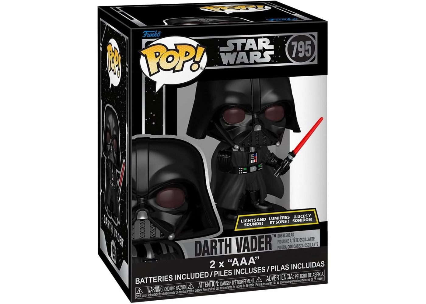 Фігурка Фанко Дарт Вейдер Зоряні Війни №795 Star Wars Darth Vader Lights and Sounds Funko 86454