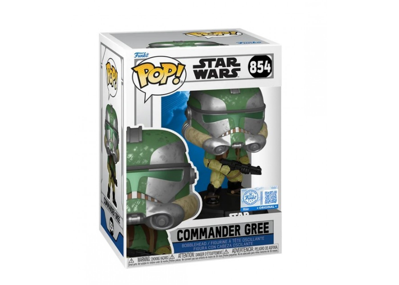 Фігурка Фанко Клон Коммандер Грі Зоряні Війни №854 Star Wars Commander Gree Funko 95129