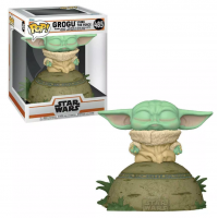 Фигурка Фанко Грогу на Видящем камне №485 Star Wars The Mandalorian The Child Uses Force Sitting Funko 58390