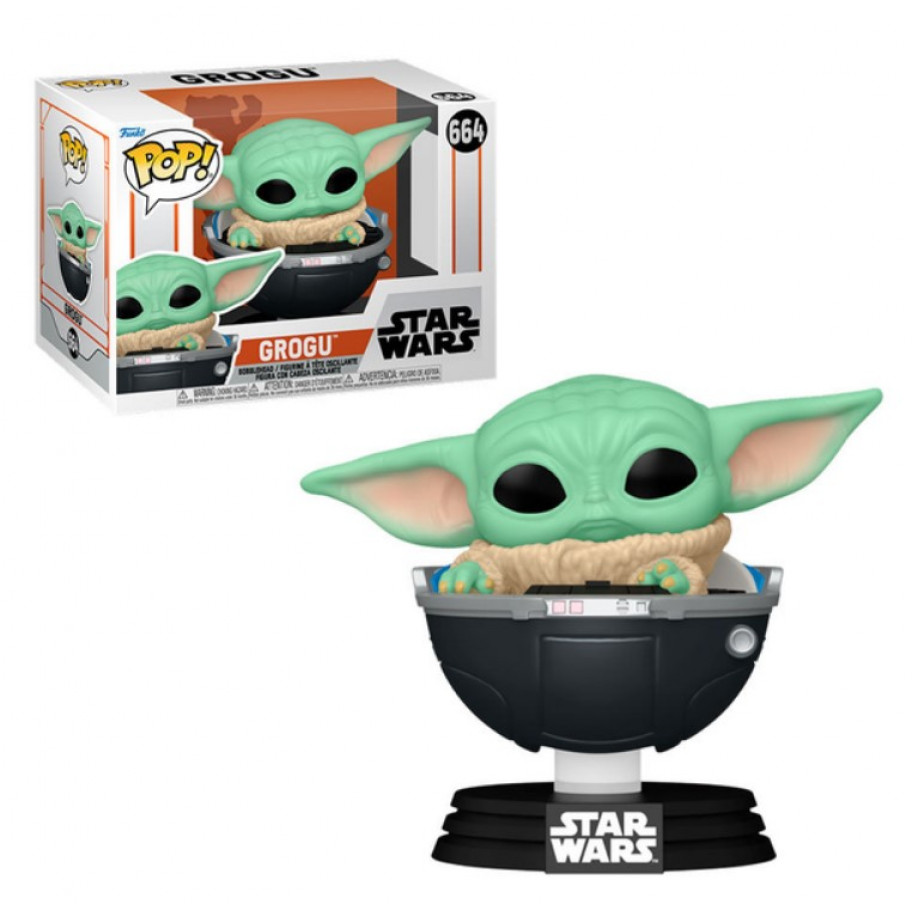 Фігурка Фанко Зоряні Війни Мандалорець Грогу №664 Star Wars Mandalorian Grogu Funko 76551