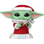 Фігурка Фанко Малюк Йода Санта № 747 Star Wars Mandolorian Grogu Santa Funko 80009