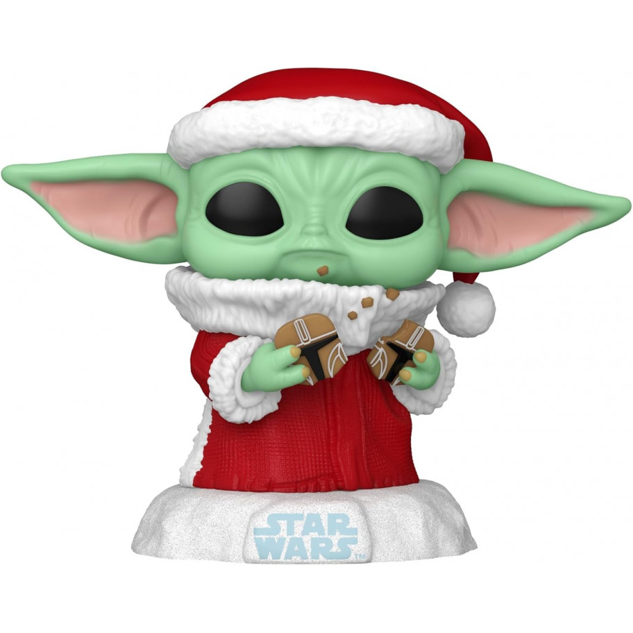 Фігурка Фанко Малюк Йода Санта № 747 Star Wars Mandolorian Grogu Santa Funko 80009