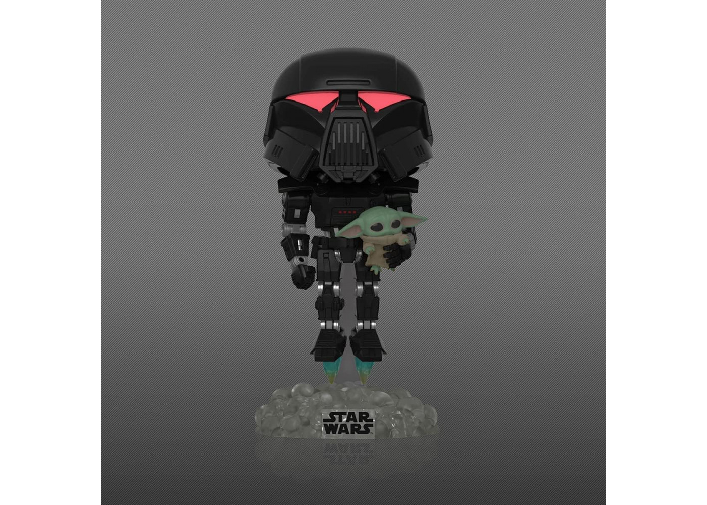 Фигурка Тёмный солдат и Малыш Йода Звёздные Войны №488 Dark Trooper with Grogu Funko 58286