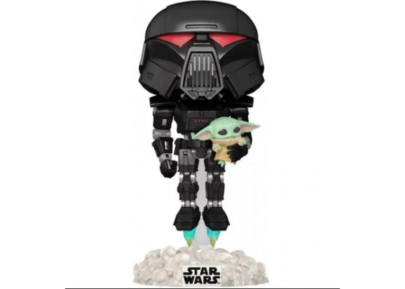 Фігурка Темний солдат і Малюк Йода Прим'ята Коробка Зоряні Війни №488 Dark Trooper with Grogu Funko B58286