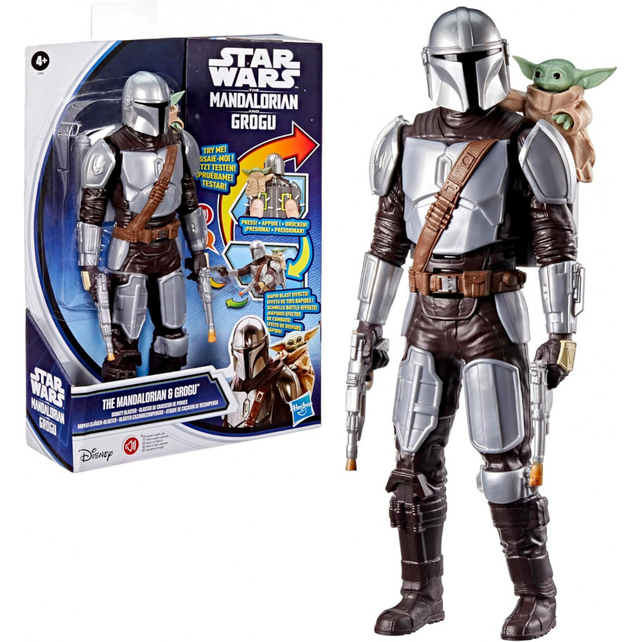 Інтерактивна Фігурка Мандалорець та Грогу Зоряні Війни Star Wars Mandalorian and Grogu Hasbro G2842