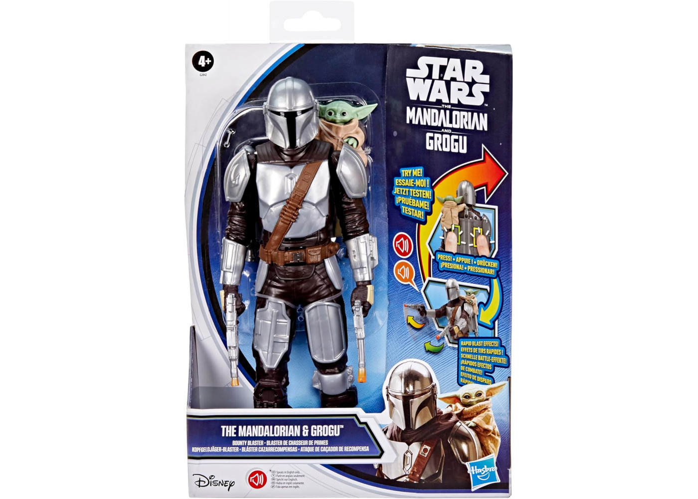 Интерактивный Мандалорец и Грогу Звездные Войны Star Wars Mandalorian and Grogu Bounty Blaster Hasbro G2842
