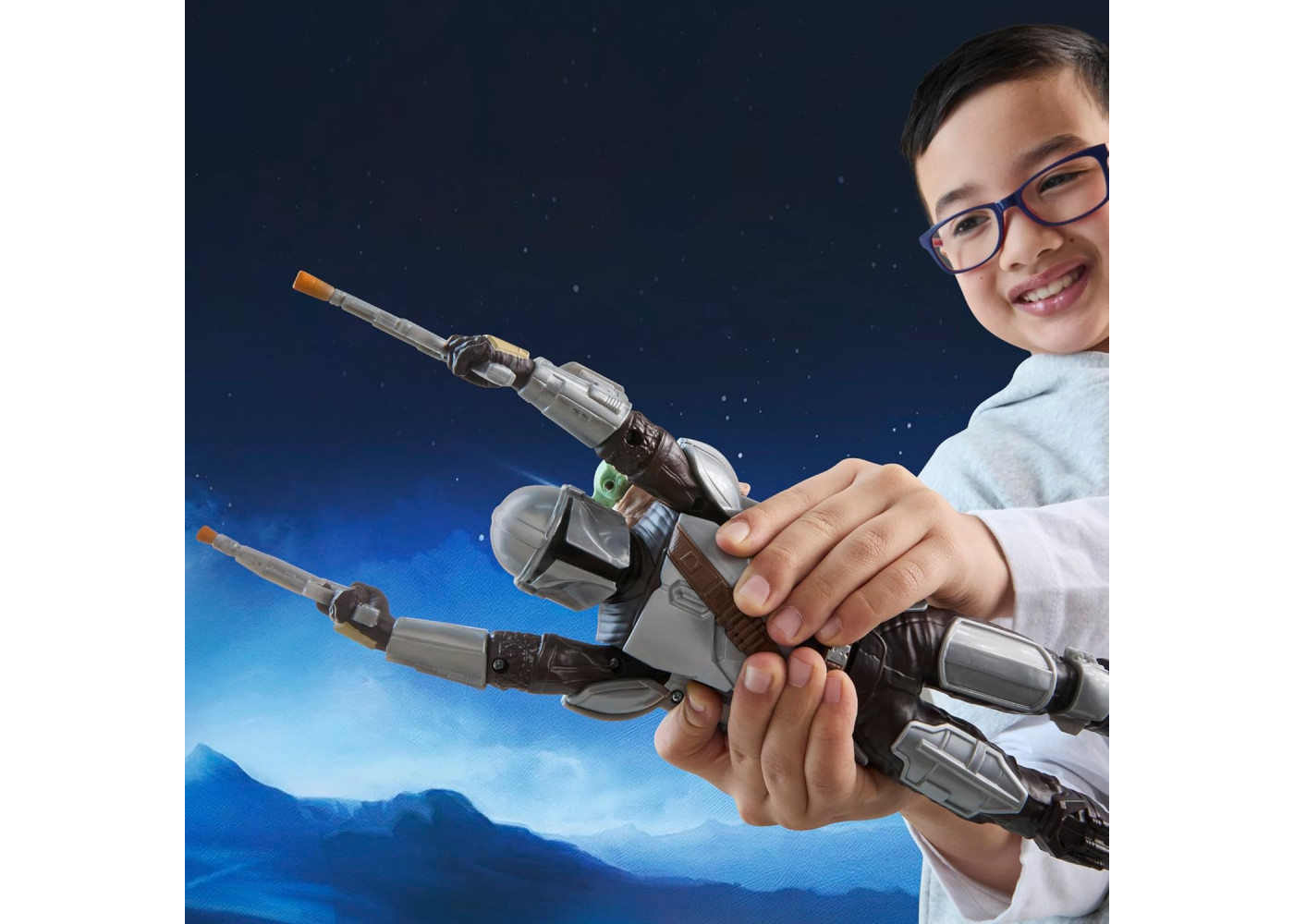Интерактивный Мандалорец и Грогу Звездные Войны Star Wars Mandalorian and Grogu Bounty Blaster Hasbro G2842