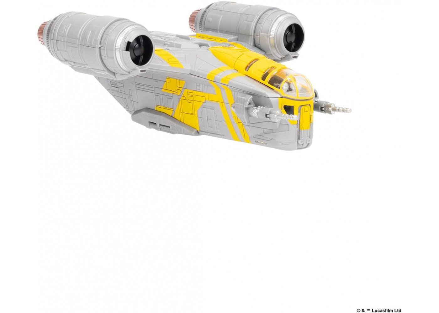 Космічний Корабель 20 см з Мандалорцем та Грогу Star Wars Micro Galaxy Squadron Razor Crest Jazwares J0567