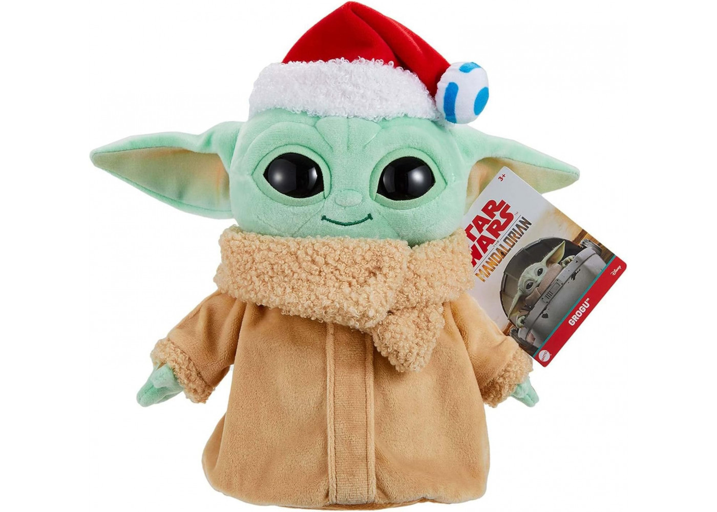 Малыш Йода в Новогодней Шапке 20 см Звездные Войны Мандалорец Star Wars Holiday Grogu Mattel HHN91