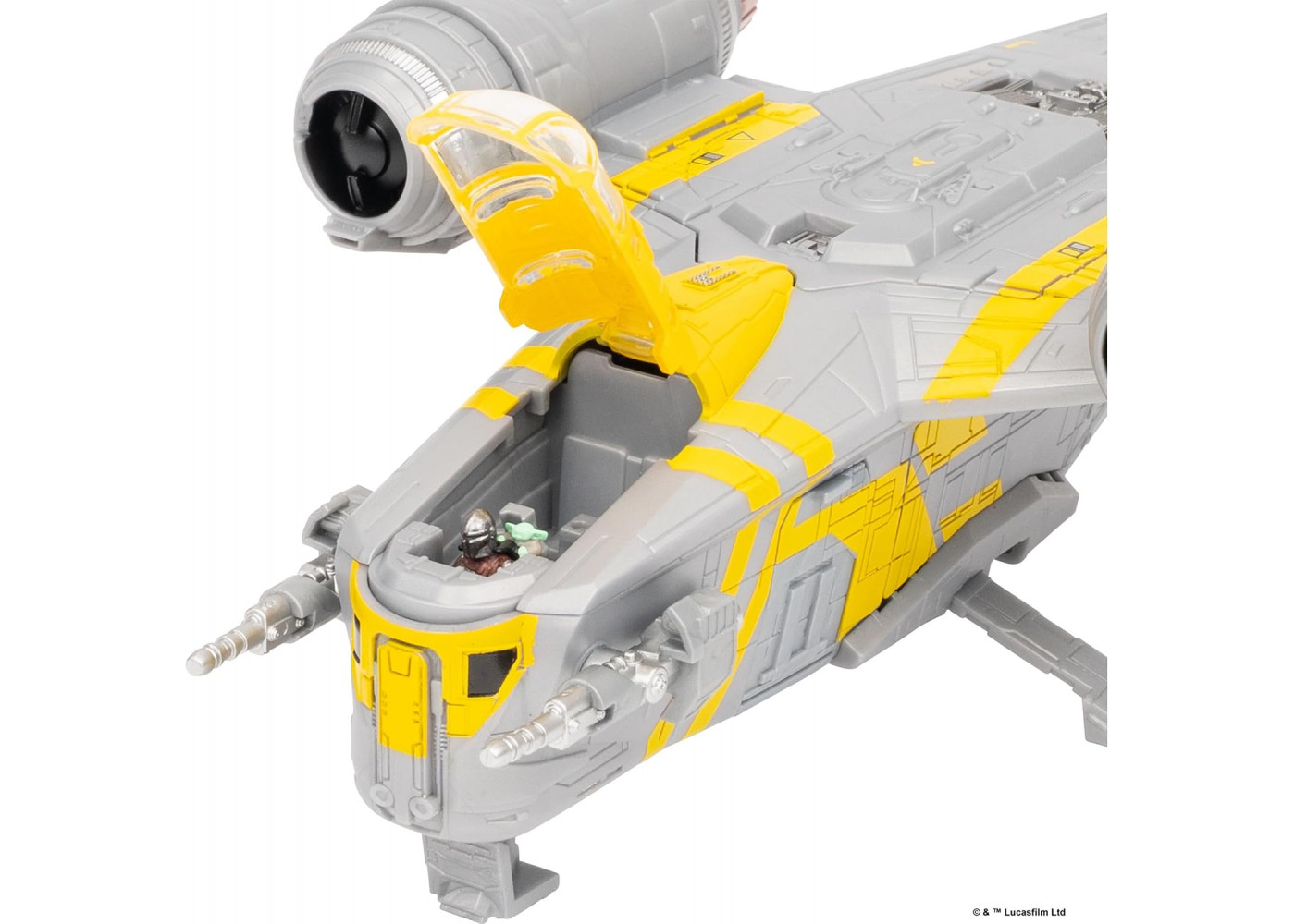 Космический Корабль с Мандалорцем и Грогу Star Wars Micro Galaxy Squadron Razor Crest Jazwares J0543