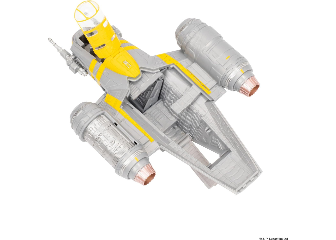 Космический Корабль с Мандалорцем и Грогу Star Wars Micro Galaxy Squadron Razor Crest Jazwares J0543