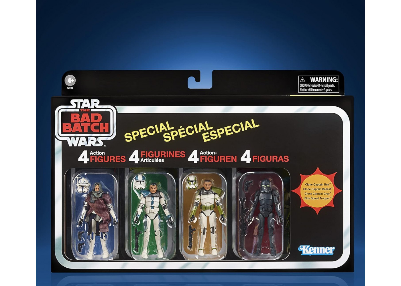 Набір фігурок 4 шт Клон Капітан Рекс Балласт Грей Елітний Штурмовик Star Wars Vintage Collection Hasbro F2886