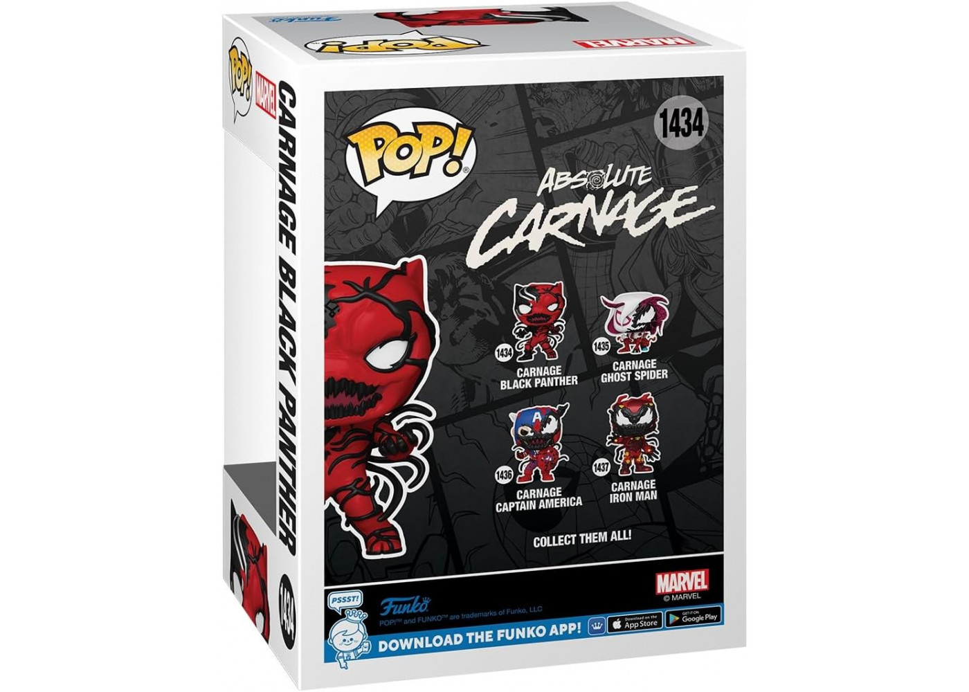 Фігурка Фанко Карнаж Чорна Пантера №1434 Marvel Venom Carnage Black Panther Funko 82643