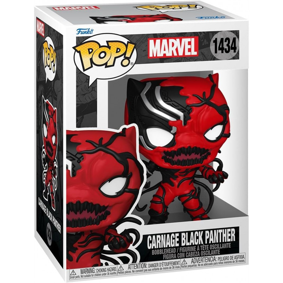 Фігурка Фанко Карнаж Чорна Пантера №1434 Marvel Venom Carnage Black Panther Funko 82643