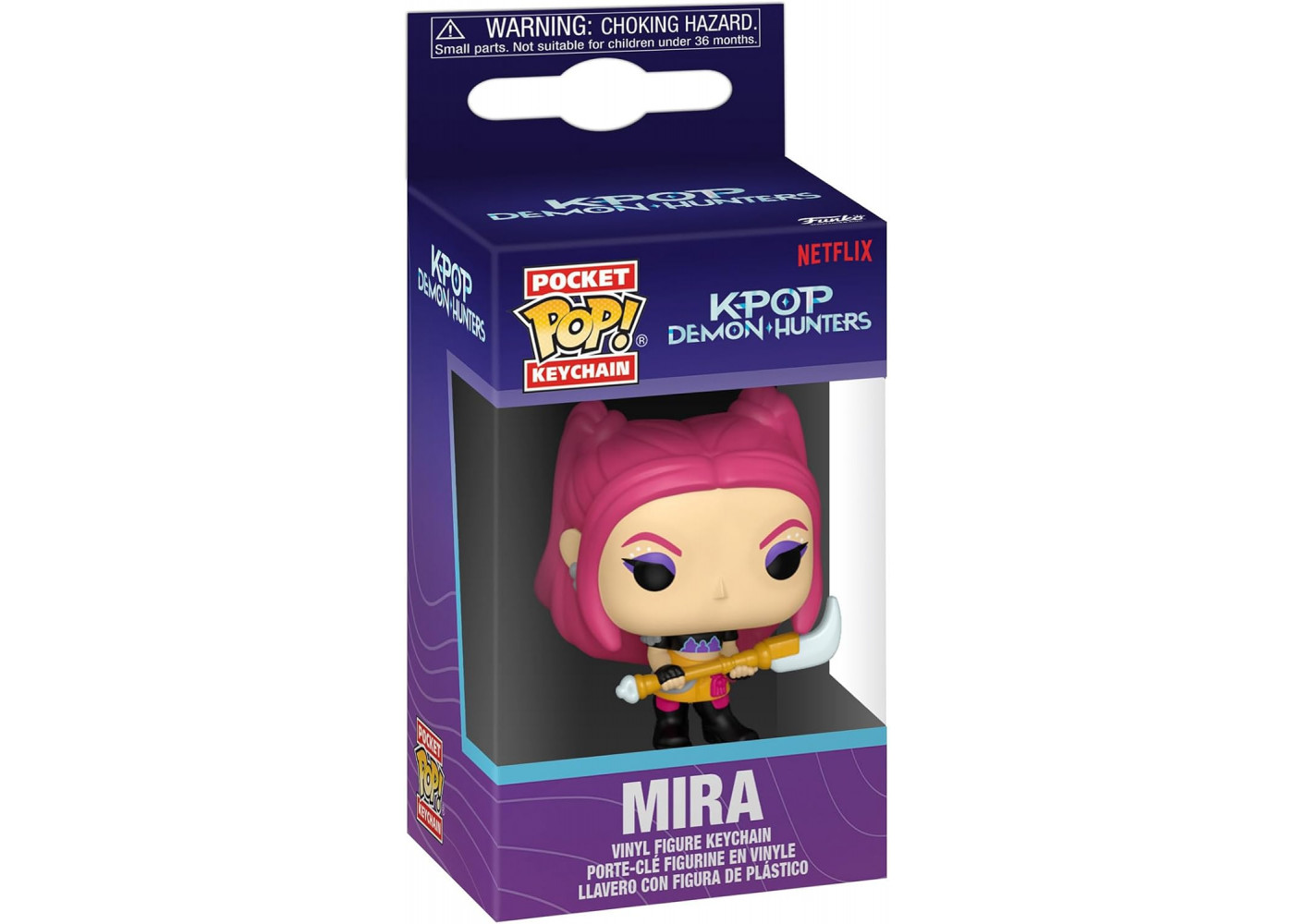 Брелок Фигурка Фанко Мира Кейпоп Охотницы на Демонов Kpop Demon Hunters Mira Keychain Funko 95686