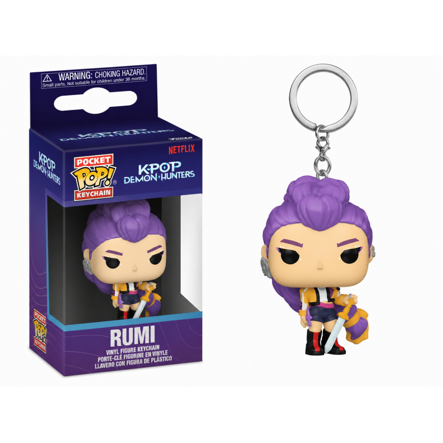 Брелок Фігурка Фанко Румі Кейпоп Мисливиці на Демонів Kpop Demon Hunters Pop Keychain Funko 95687