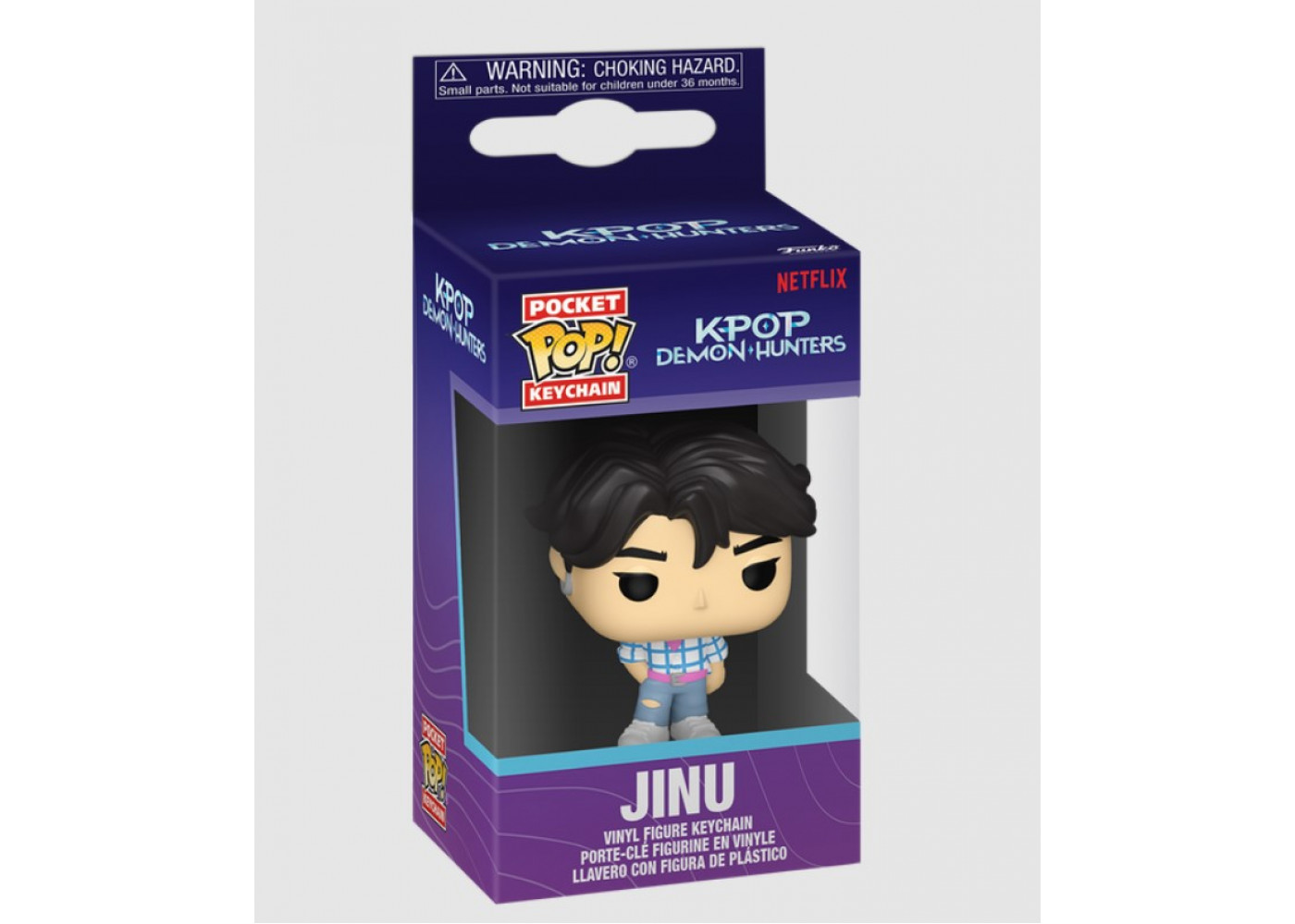 Брелок Фигурка Фанко Джину Кейпоп Охотницы на Демонов Kpop Demon Hunters Jinu Keychain Funko 95685