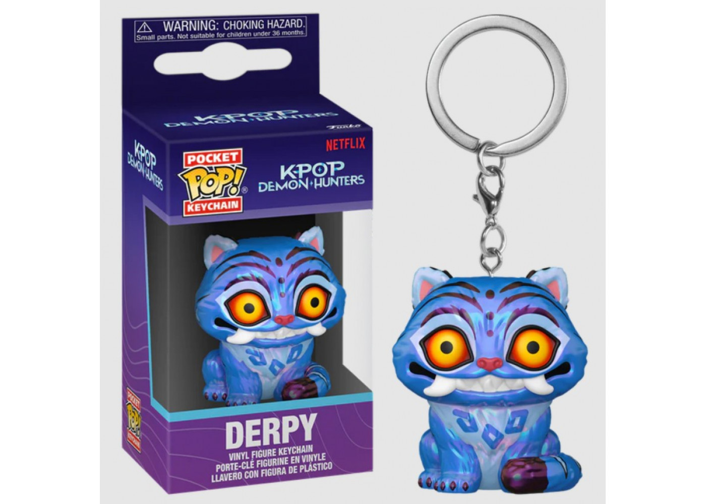 Брелок Фігурка Фанко Дерпі Мисливиці на Демонів K-Pop Demon Hunters Derpy Keychain Funko 95684