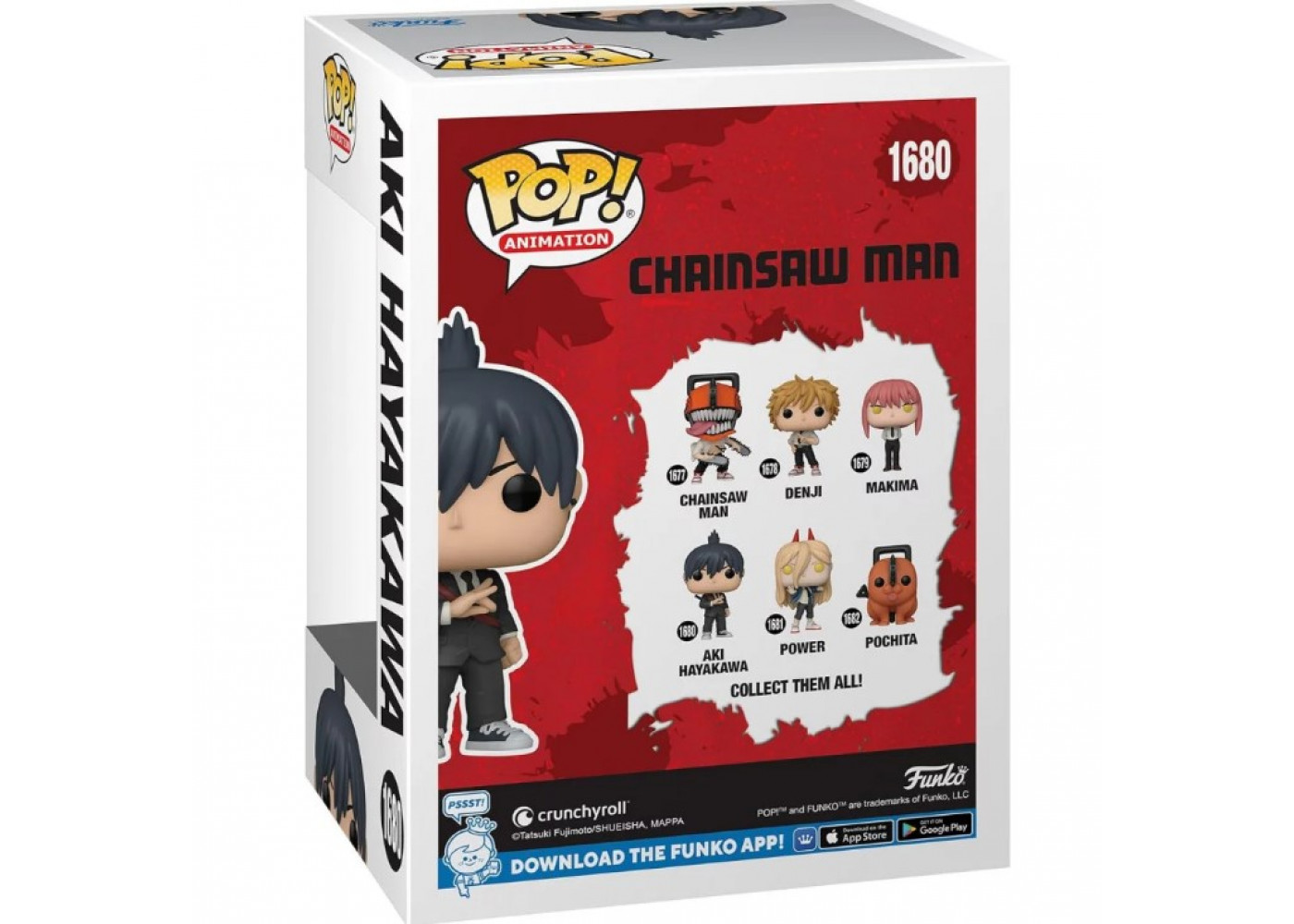 Фигурка Фанко Аки Хаякава Человек-бензопила (Уценка) №1680 Chainsaw Man Aki Hayakawa Funko B80319