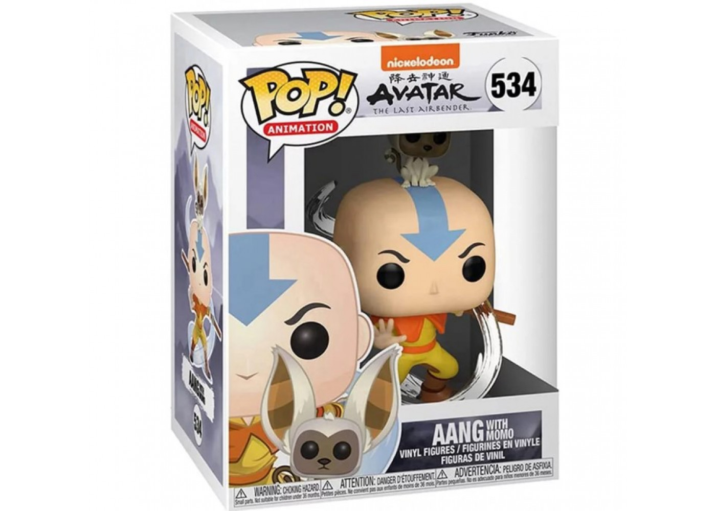 Фігурка Фанко Аватар Аанг та Момм (Уцінка) №534 The Last Airbender Aang Funko Pop B36463