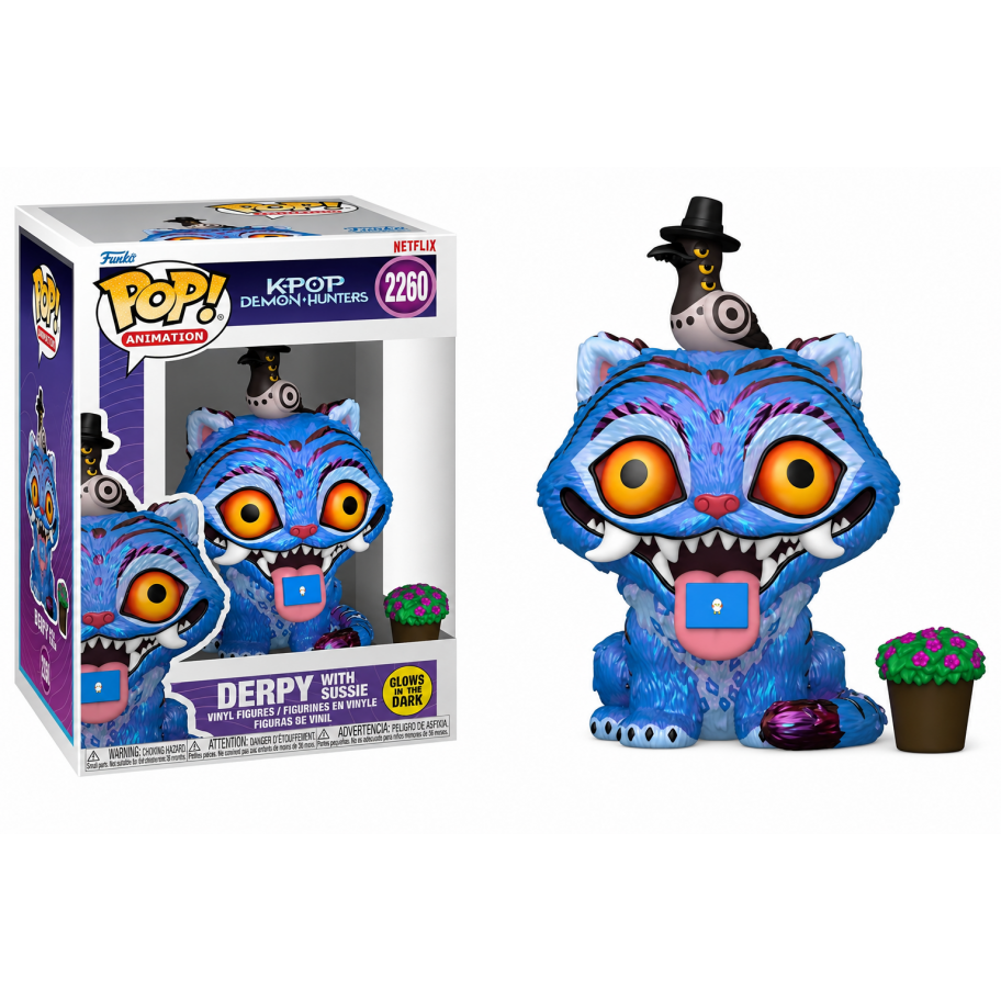 Фігурка Фанко Дерпі Мисливці на Демонів №2260 K-Pop Demon Hunters Derpy Glow in the Dark Funko 94693