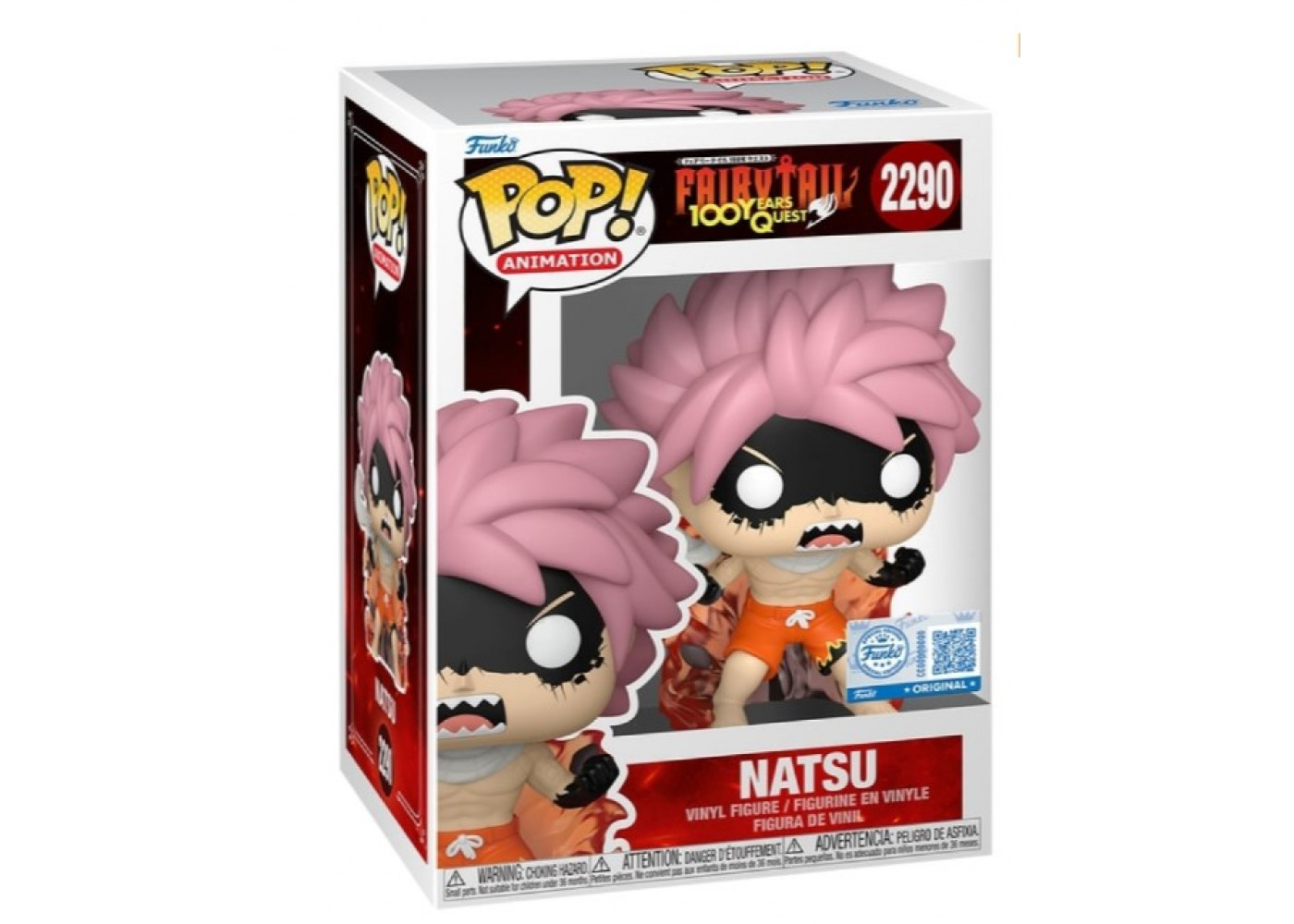 Фігурка Фанко Нацу Драгніл Хвіст Феї 100-літній Квест №2290 Fairy Tail 100 Years Quest Natsu Funko 91930