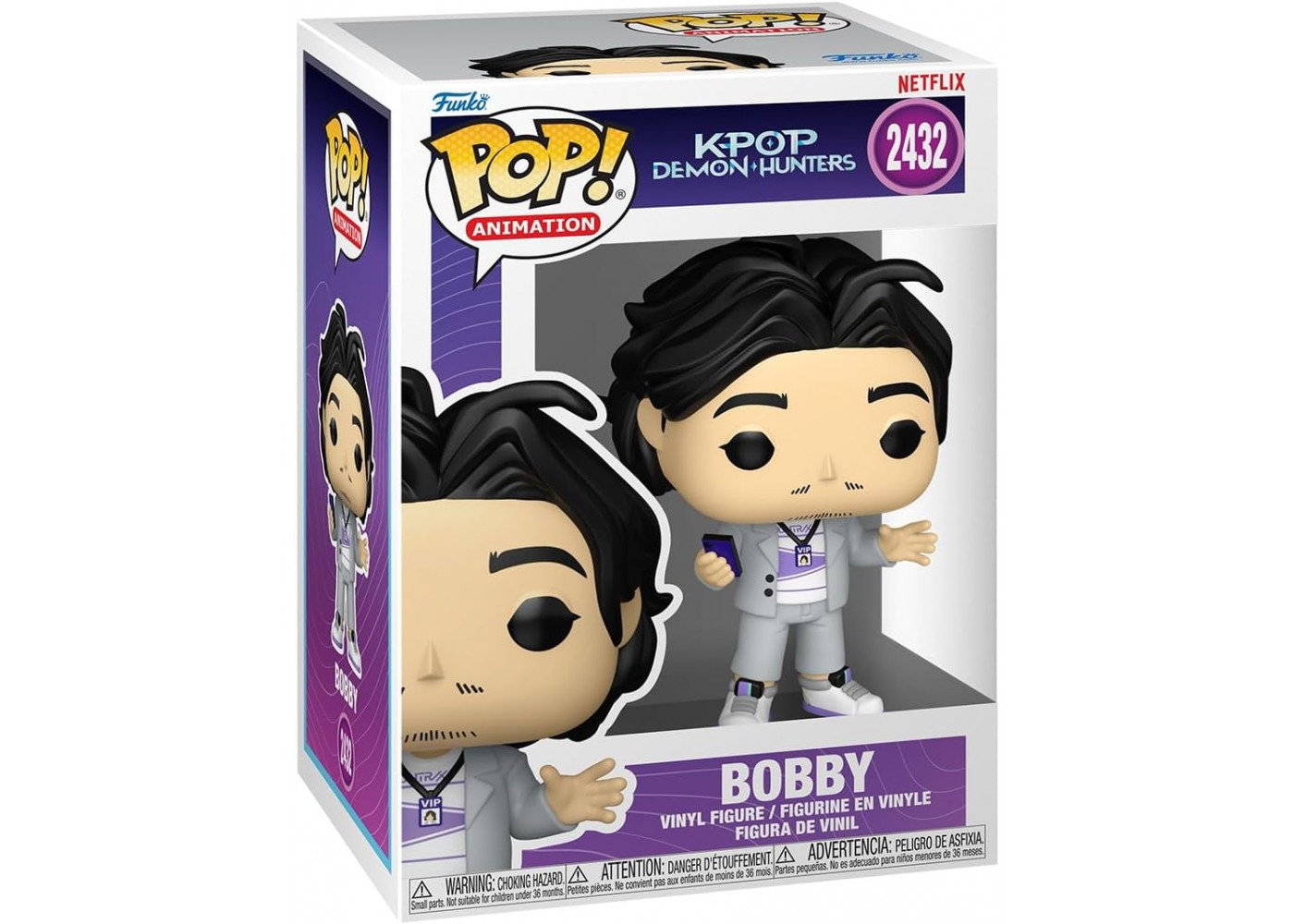 Фигурка Фанко Бобби Кейпоп Охотницы на Демонов №2432 K-Pop Demon Hunters Bobby Funko 95804