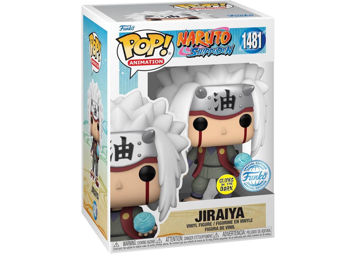 Фігурка Фанко Джірайя Наруто №1481 Naruto Shippuden Jiraiya Glow in The Dark Special Edition Funko 74514