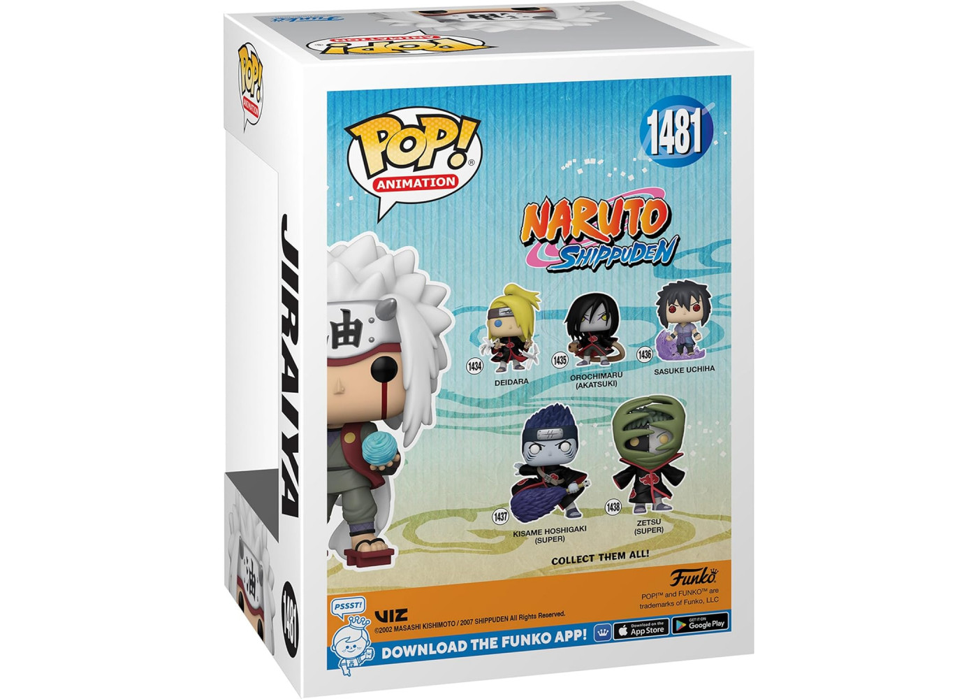 Фігурка Фанко Джірайя Наруто №1481 Naruto Shippuden Jiraiya Glow in The Dark Special Edition Funko 74514