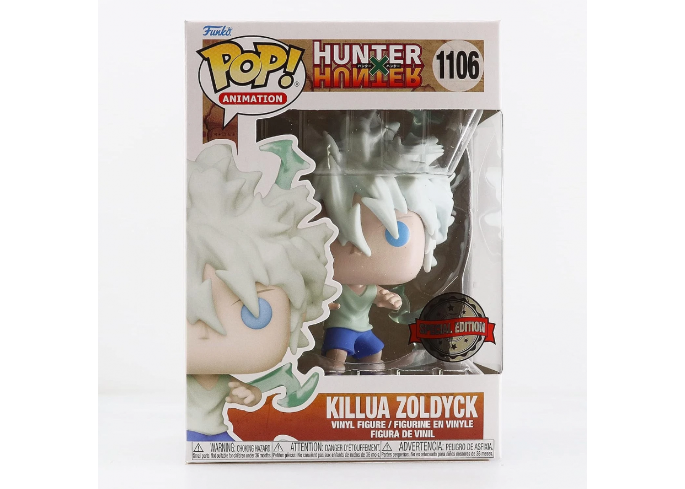 Фігурка Фанко Кіллуа Золдік Хантер × Хантер №1106 Hunter x Hunter Killua Zoldyck Exclusive Funko SE59226